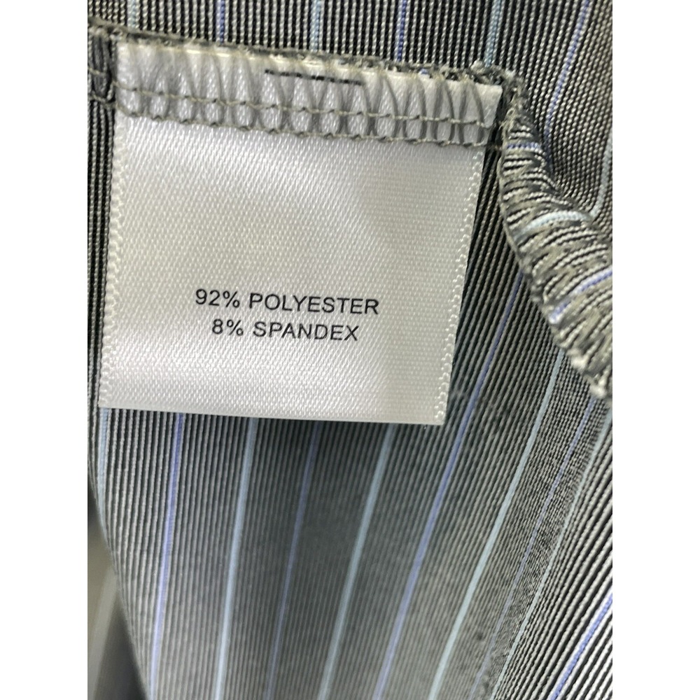 Peter Millar Summer Comfort Mens Sz Large Grey W/Stripes Golf Polo Shirt (J5)EUC - Picture 4 of 5